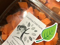 Laughing Child Farm Organic Diced Sweet Potato