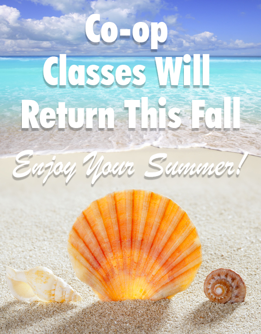 Co-op Classes will return this fall on beach background