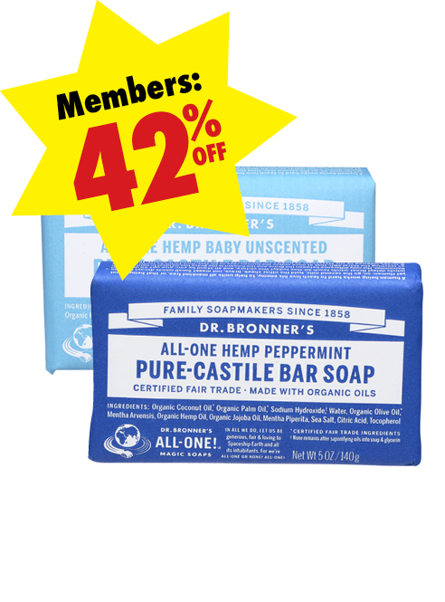 Image of Dr. Bronner's Pure Castile Bar Soap