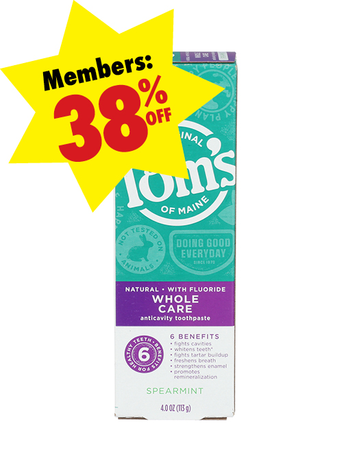 Box of Tom's of Maine Natural Toothpaste