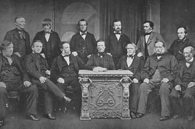 Photo of the original Rochdale Pioneers, public domain