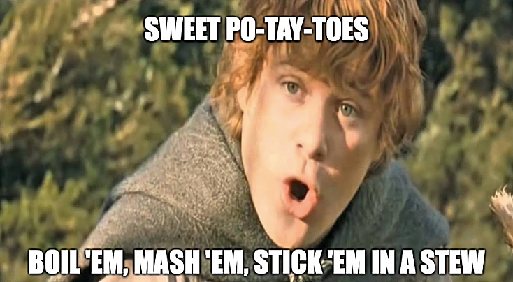 Meme of Samwise Gamgee