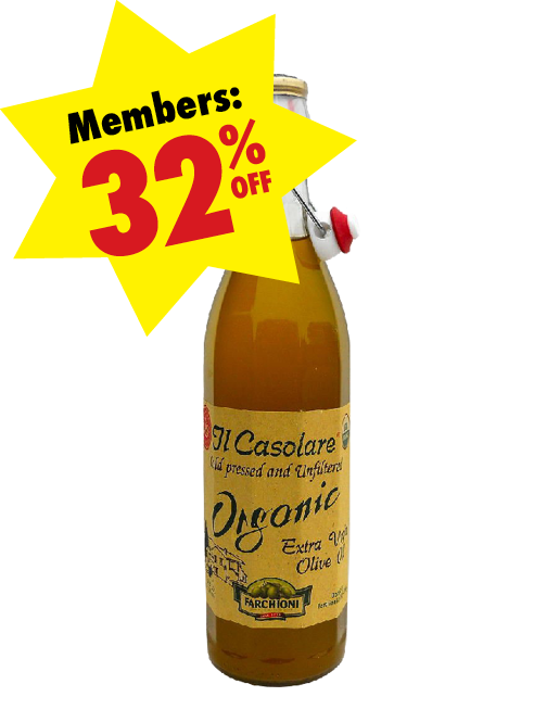 IlCasolare_OrganicEVOL Bottle of Il Casolare Organic Extra Virgin Olive Oil