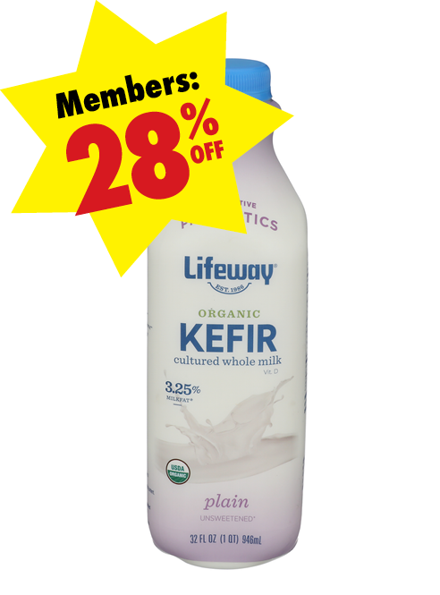 Lifeway_OrganicKefir Bottle of Lifeway Organic Kefir