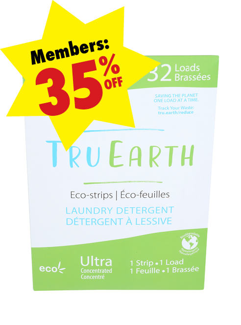TruEarth_EcoStripsLaundryDetergent Package of Tru Earth Eco Strips Laundry Detergent