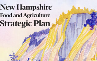 Cover image for NH Food and Agriculture Strategic Plan featuring painting of local scene