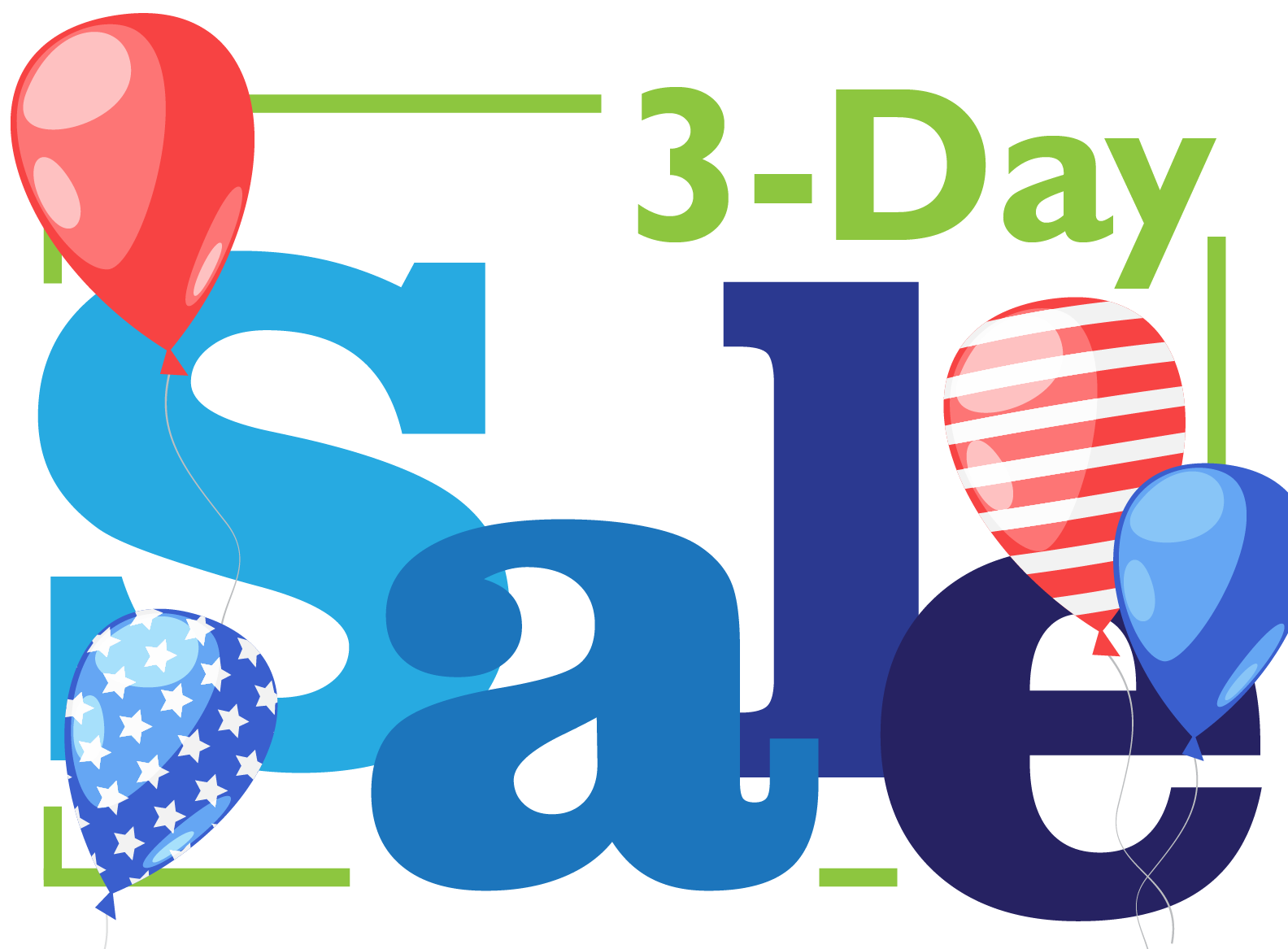 3-Day Sale—July 1-3