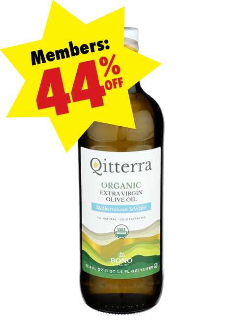 QitterraOrganic_MeditterreanSelection_EVOL Bottle of Qitterra Organic Mediterranean Selection Extra Virgin Olive Oil