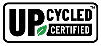 upcycle_certified Upcycled Certified foods logo with words and green leaf