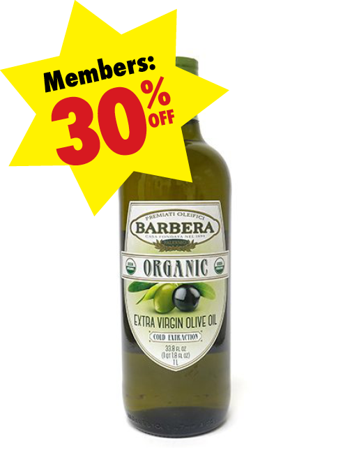 Bottle of Barbera Organic Extra Virgin Olive Oil