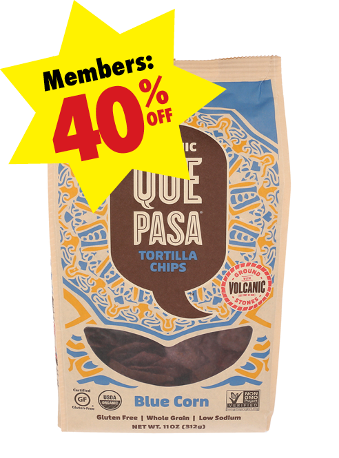 Bag of Que Pasa Organic Tortilla Chips