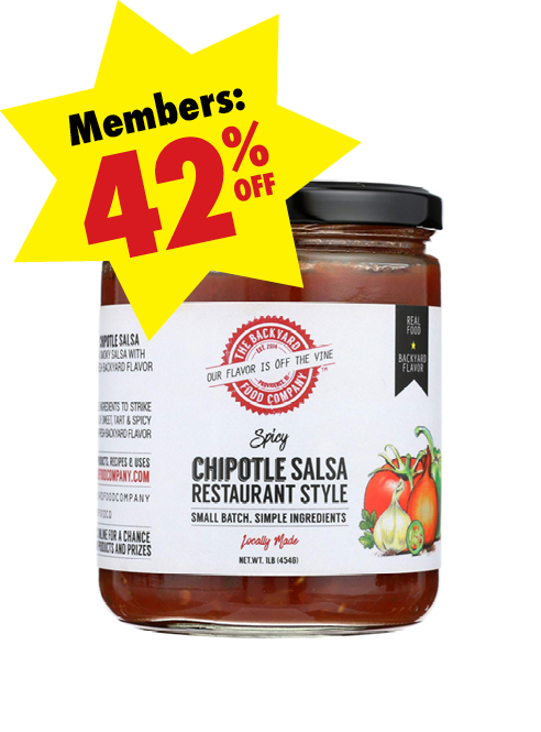 Jar of The Backyard Food Company Salsa