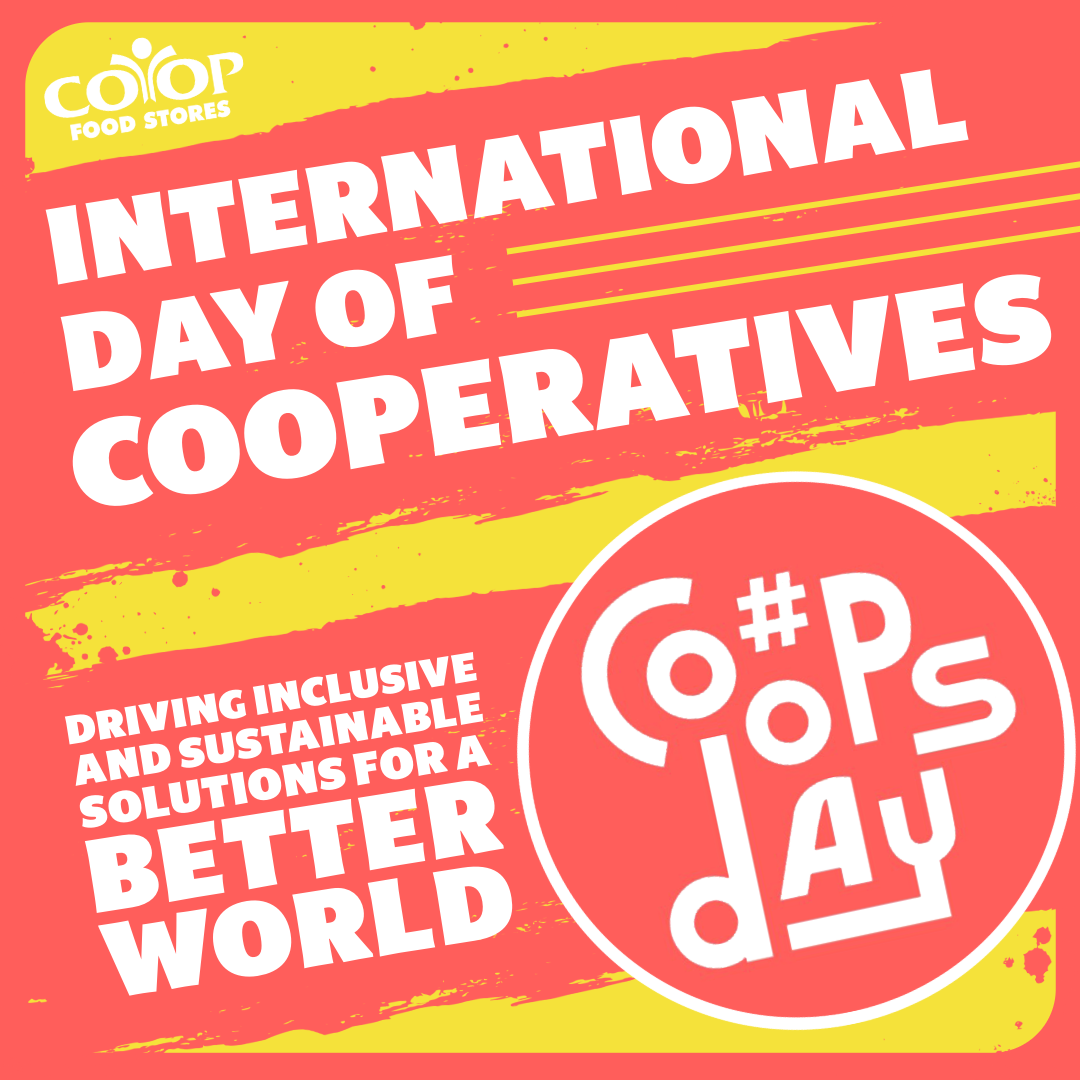 Co-ops Day logo on colorful background