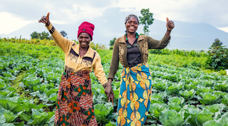 Farmers and owners of a woman-owned worker cooperative in Rwanda.