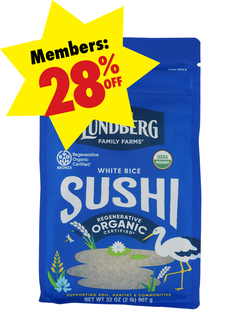 Lundberg_OrganicSushiRice Package of Lundberg Family Farms Sushi Rice