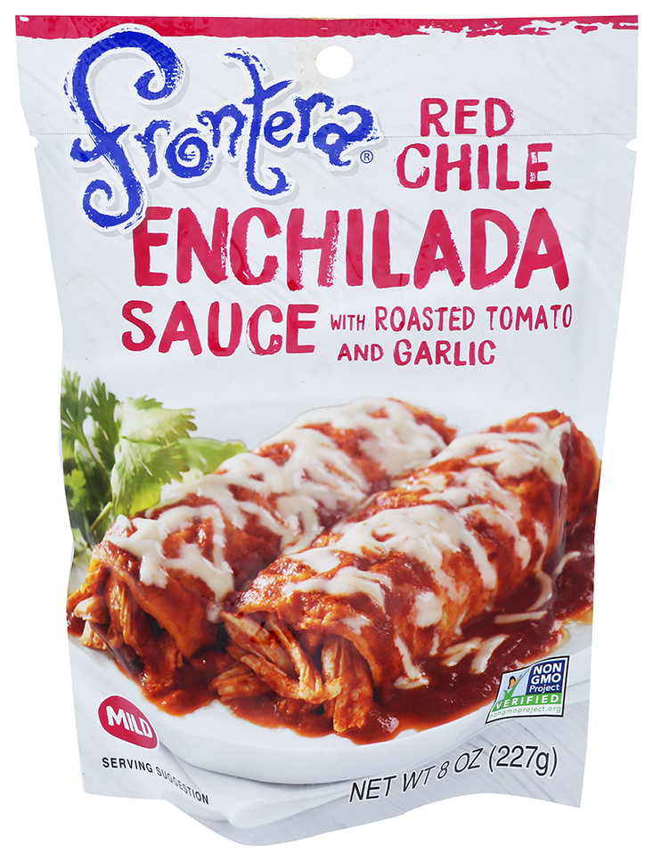 Frontera_RedChile_EnchiladaSauce_web Packet of Frontera Red Chile Enchilada Sauce