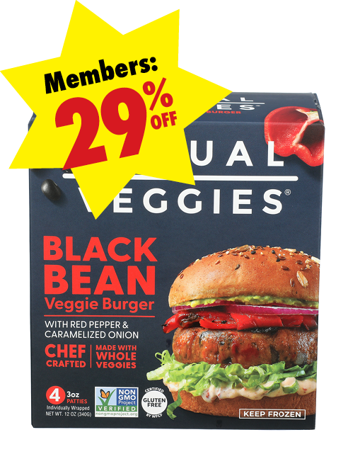 Box of Actual Veggies Black Bean Veggie Burgers