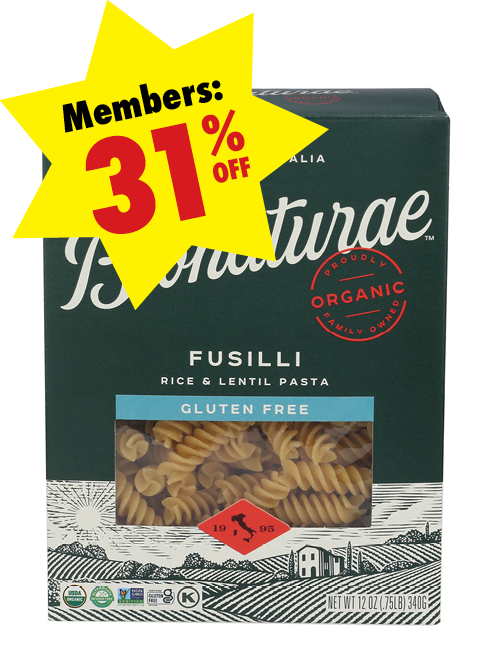Box of Bionaturae Organic Gluten-Free Fusilli Pasta