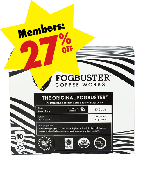 Box of Fogbuster Coffee K-Cups