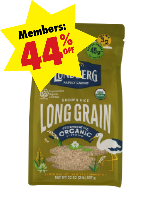 Package of Lundberg Farms Organic Long Grain Brown Rice