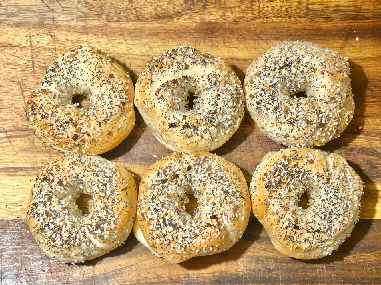 Woodland Fairy bagels on wooden table
